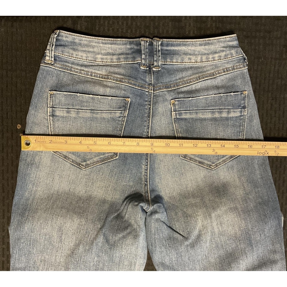 Rewash Jeans Womens 5/27 High Rise Mom Button Fly Distressed Vintage Reunion - Picture 4 of 13